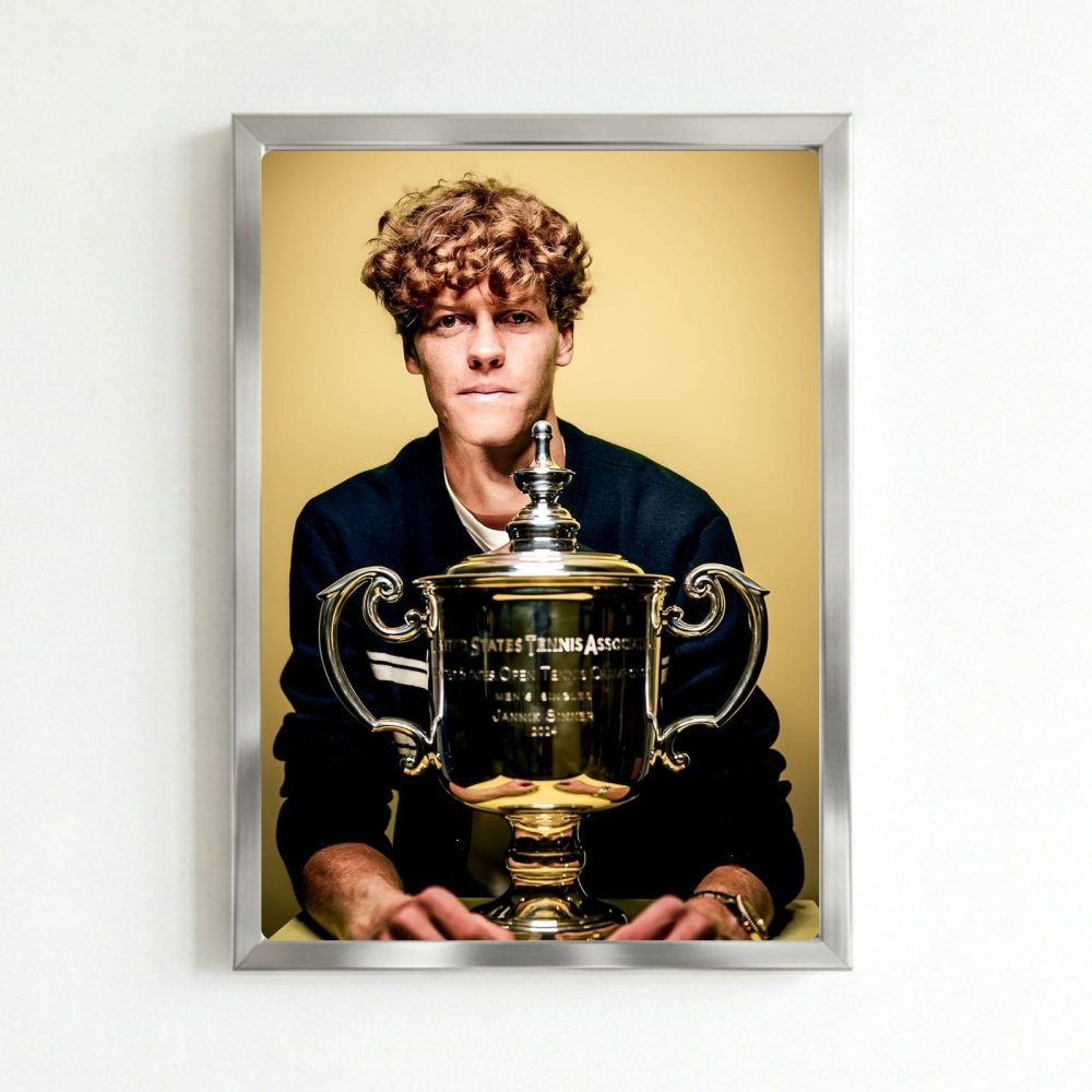 Jannik sinner - tennis - Vibes DistrictJannik sinner - tennis poster SilverVibes District