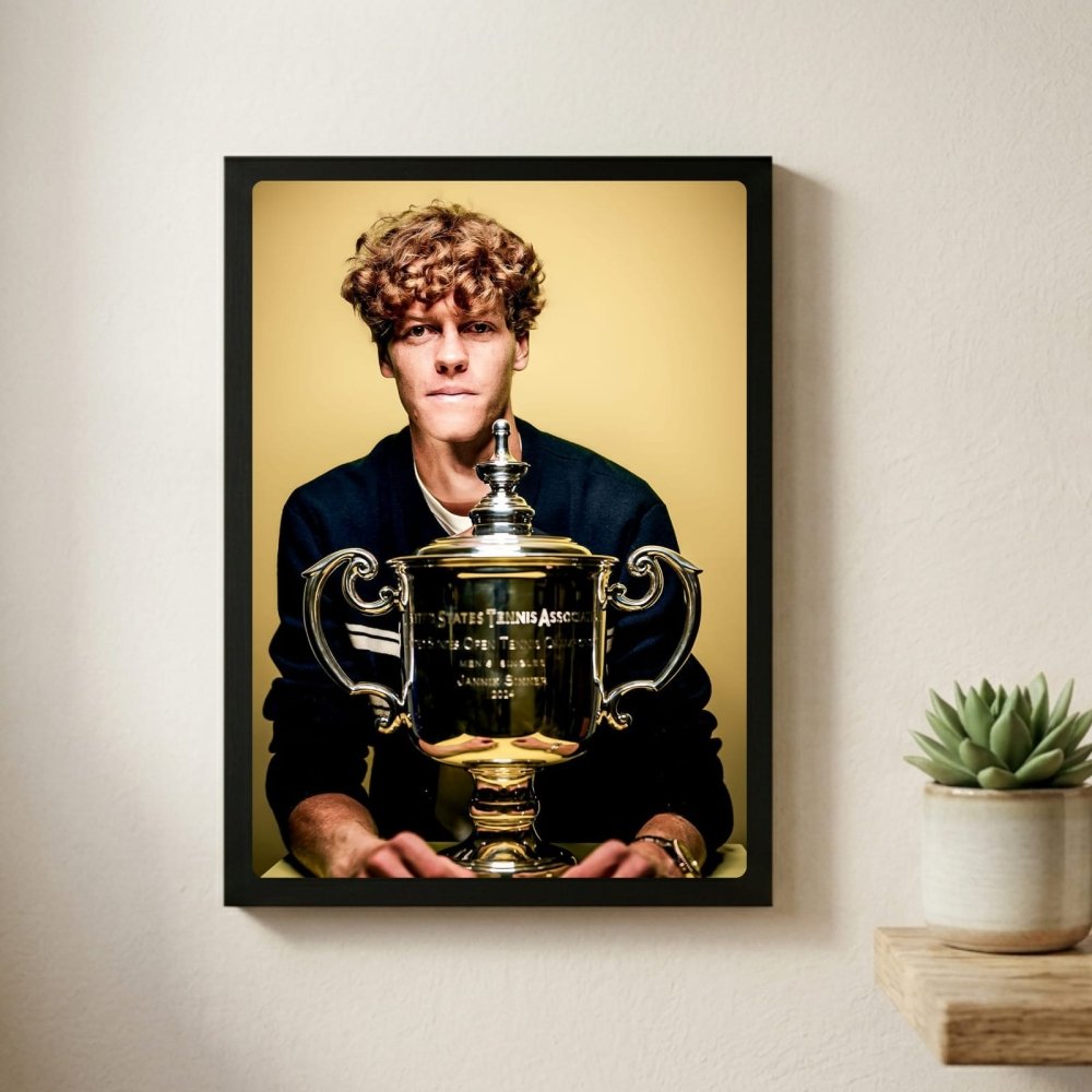 Jannik sinner - tennis - Vibes DistrictJannik sinner - tennis poster GoldVibes District