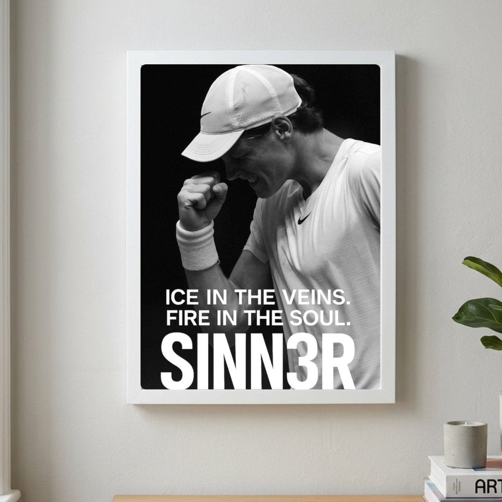 Jannik sinner - tennis - Vibes DistrictJannik sinner - tennis poster GoldVibes District