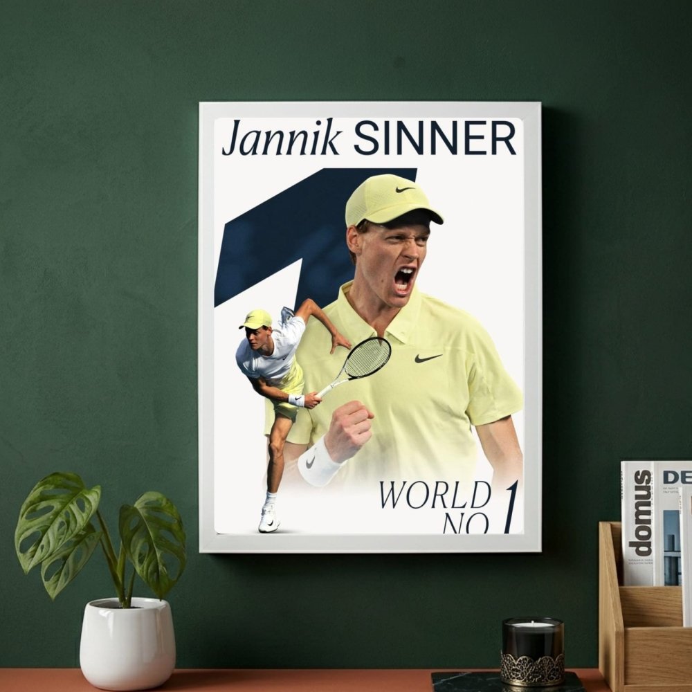 Jannik sinner - tennis - Vibes DistrictJannik sinner - tennis poster GoldVibes District
