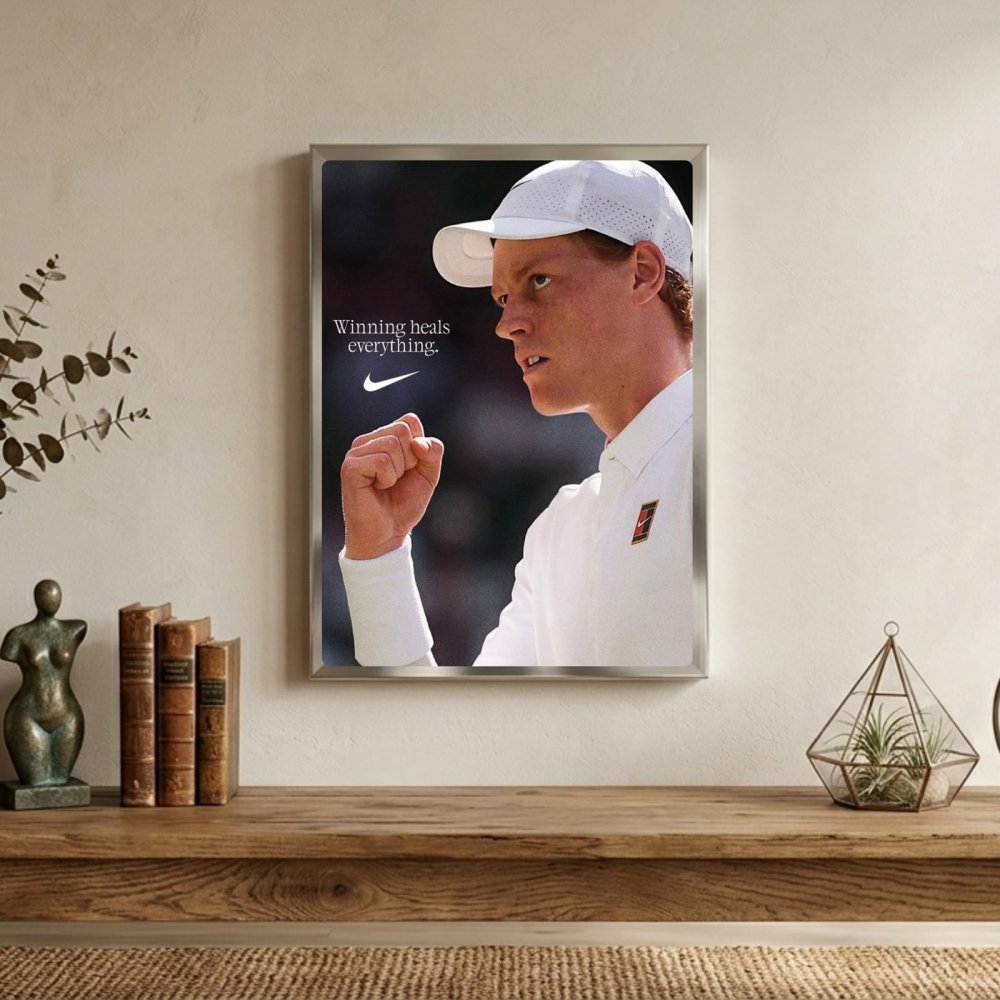 Jannik sinner - tennis - Vibes DistrictJannik sinner - tennis poster GoldVibes District