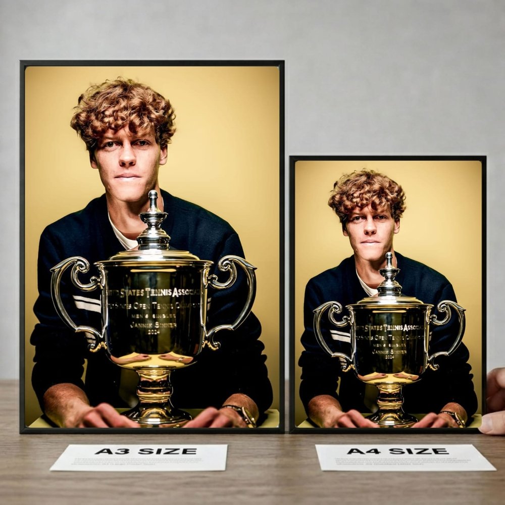 Jannik sinner - tennis - Vibes DistrictJannik sinner - tennis poster GoldVibes District
