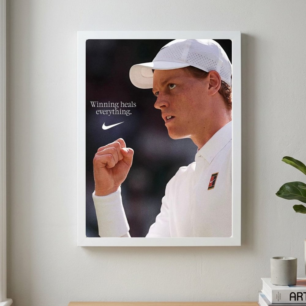 Jannik sinner - tennis - Vibes DistrictJannik sinner - tennis poster GoldVibes District