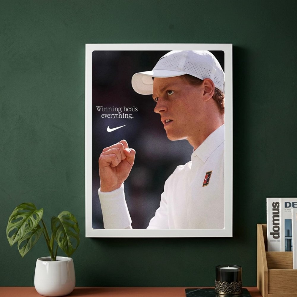 Jannik sinner - tennis - Vibes DistrictJannik sinner - tennis poster GoldVibes District