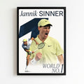 Jannik sinner - tennis - Vibes DistrictJannik sinner - tennis poster NeroVibes District