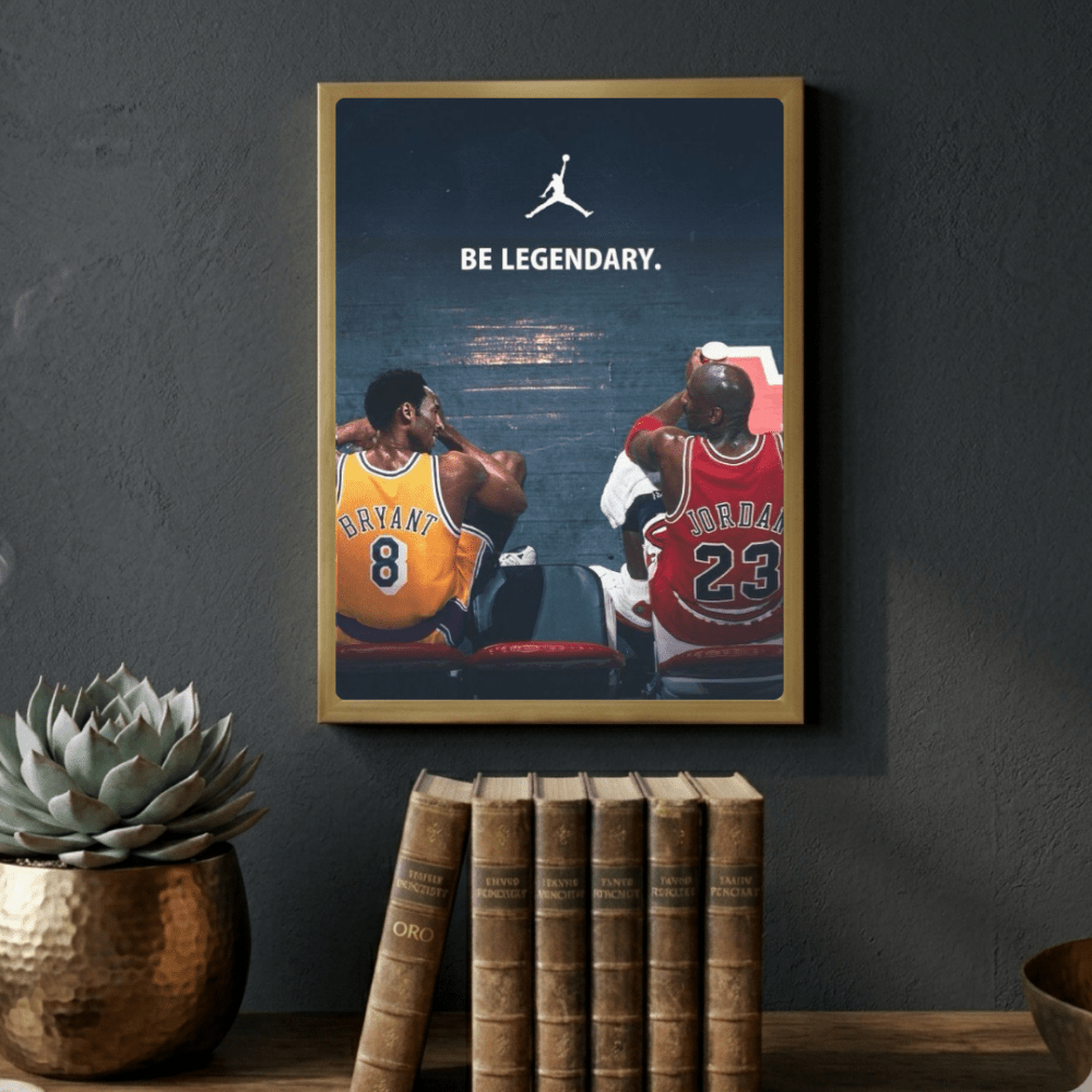 Jordan and Bryant - Basket - Vibes DistrictJordan and Bryant - Basket poster GoldVibes District