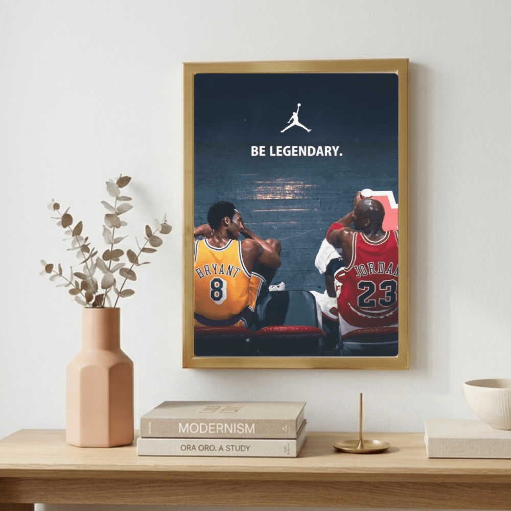 Jordan and Bryant - Basket - Vibes DistrictJordan and Bryant - Basket poster GoldVibes District