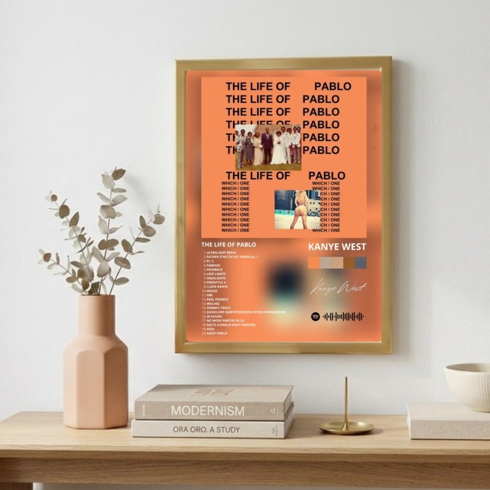 Kanye West – The Life of Pablo Poster with Frame - Vibes DistrictKanye West – The Life of Pablo Poster with Frame poster NeroVibes District