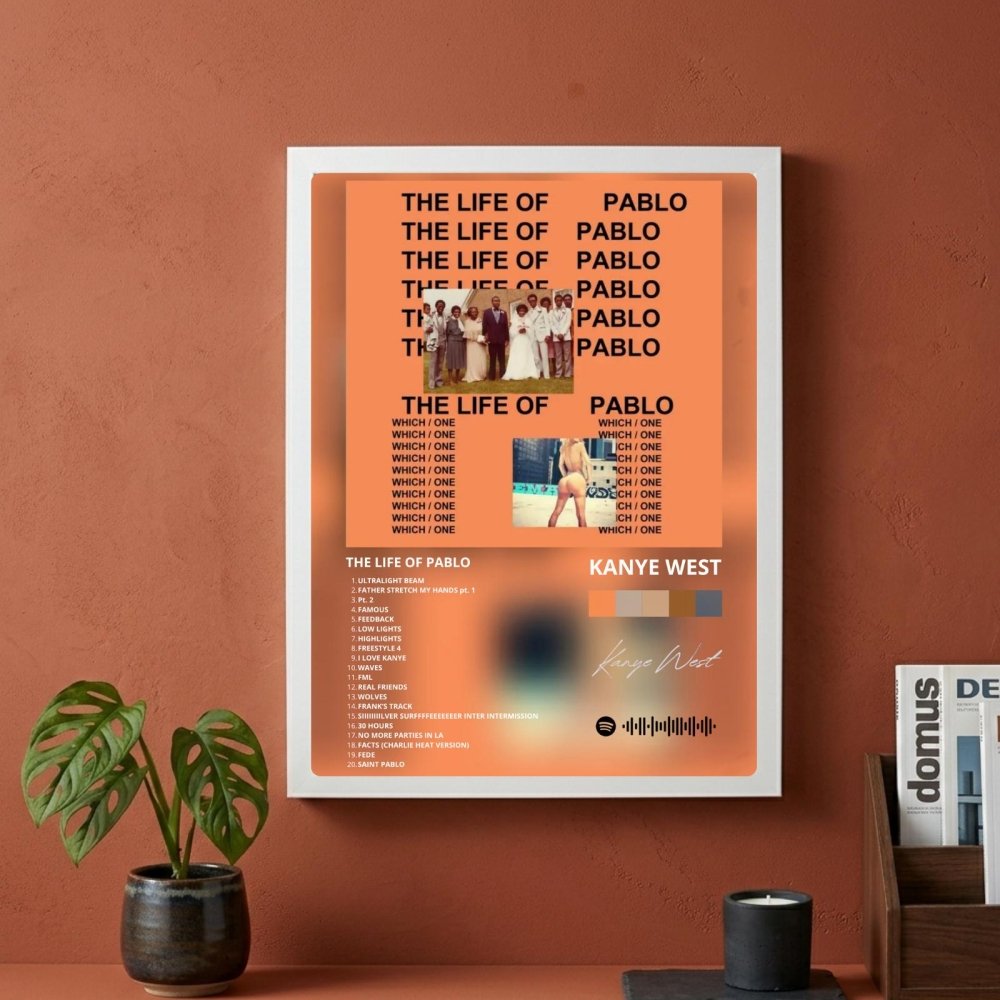 Kanye West – The Life of Pablo Poster with Frame - Vibes DistrictKanye West – The Life of Pablo Poster with Frame poster NeroVibes District