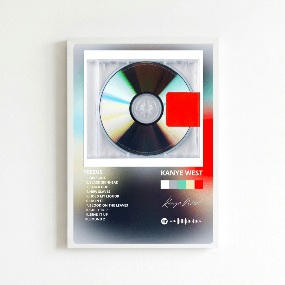Kanye west: yeezus - Vibes DistrictKanye west: yeezus poster BiancoVibes District