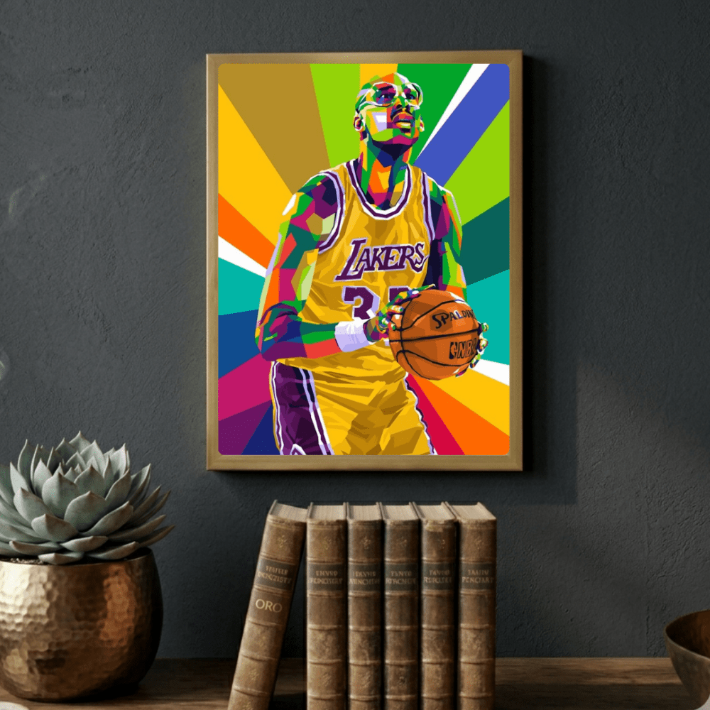Kareem Abdul-Jabbar - Basket - Vibes DistrictKareem Abdul-Jabbar - Basket poster GoldVibes District