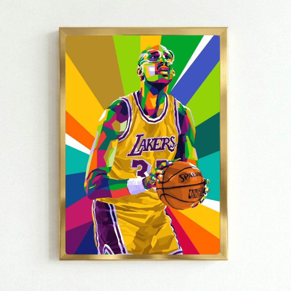 Kareem Abdul-Jabbar - Basket - Vibes DistrictKareem Abdul-Jabbar - Basket poster GoldVibes District