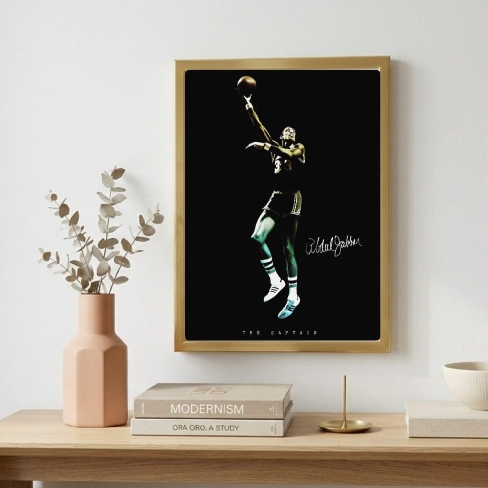 Kareem Abdul-Jabbar - Basket - Vibes DistrictKareem Abdul-Jabbar - Basket poster GoldVibes District