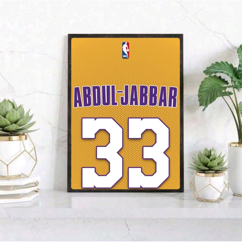 Kareem Abdul-Jabbar - Basket - Vibes DistrictKareem Abdul-Jabbar - Basket poster GoldVibes District