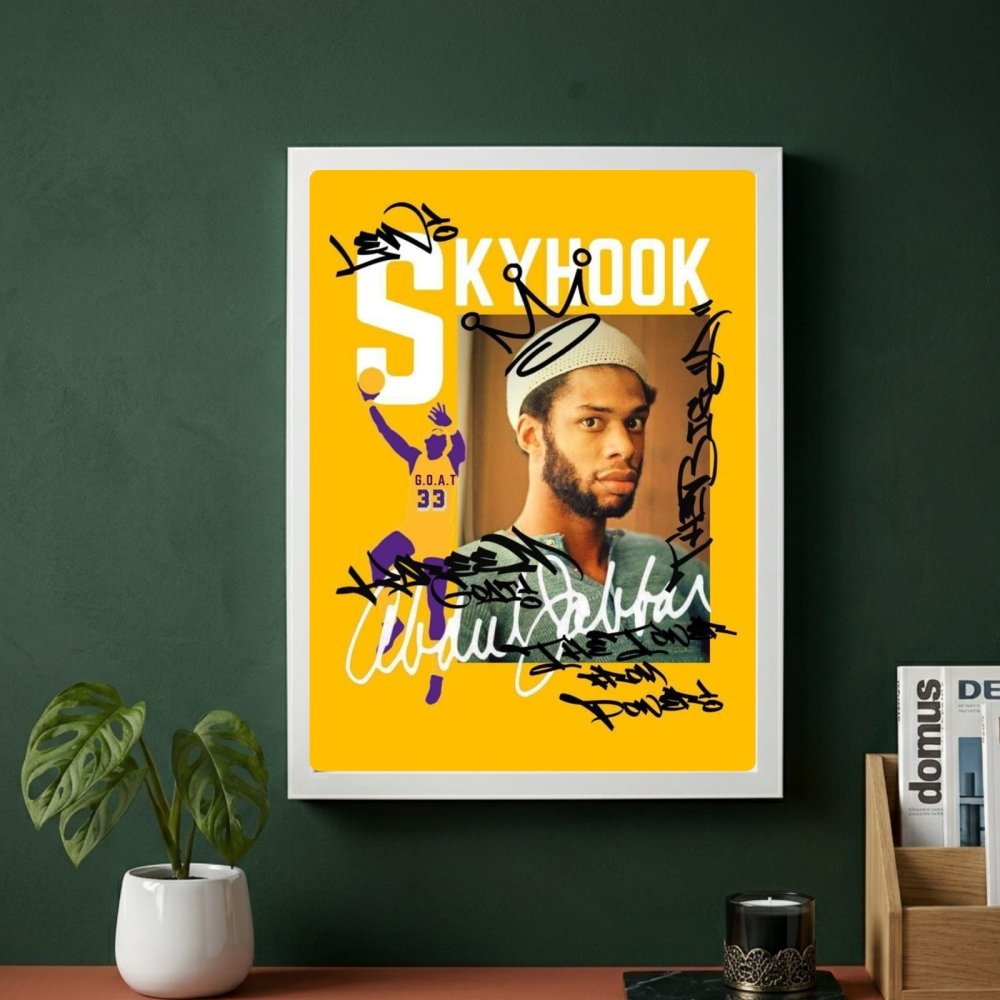 Kareem Abdul-Jabbar - Basket - Vibes DistrictKareem Abdul-Jabbar - Basket poster SilverVibes District