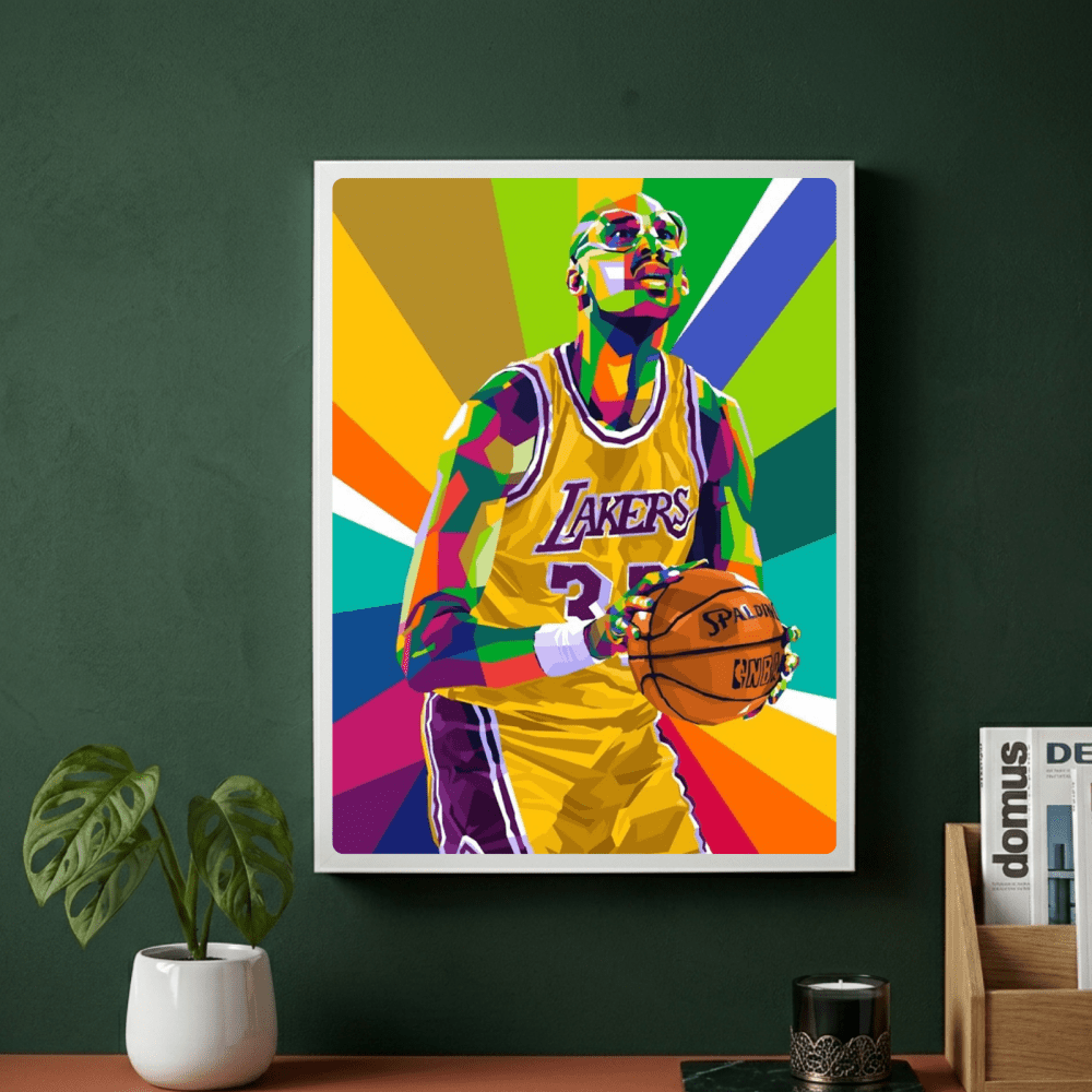 Kareem Abdul-Jabbar - Basket - Vibes DistrictKareem Abdul-Jabbar - Basket poster GoldVibes District