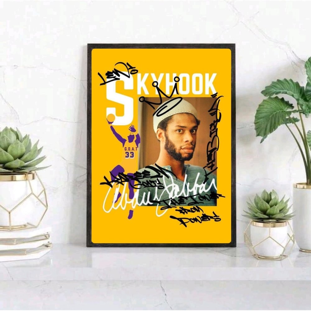 Kareem Abdul-Jabbar - Basket - Vibes DistrictKareem Abdul-Jabbar - Basket poster SilverVibes District