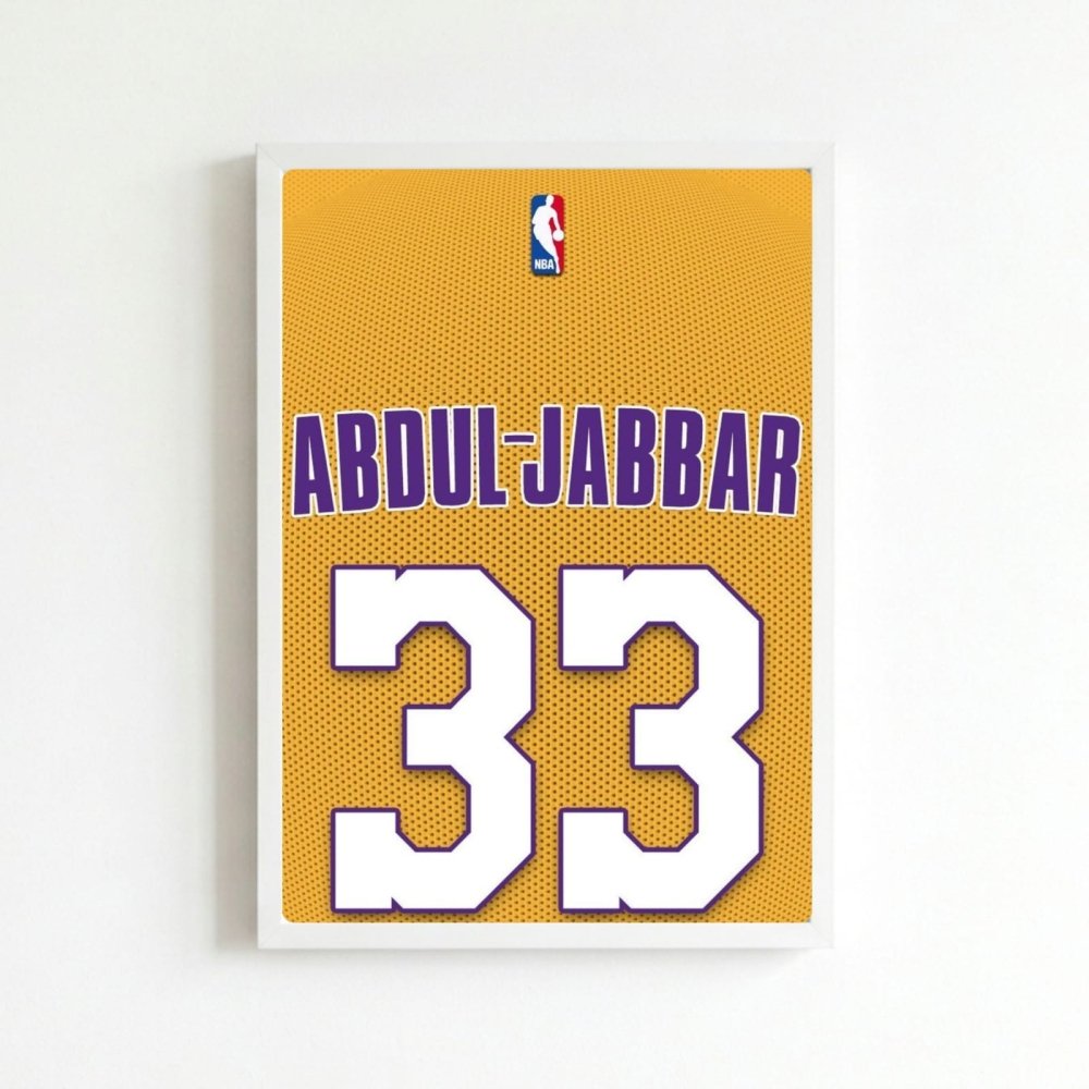 Kareem Abdul-Jabbar - Basket - Vibes DistrictKareem Abdul-Jabbar - Basket poster BiancoVibes District
