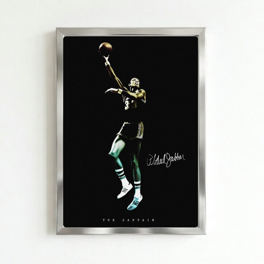 Kareem Abdul-Jabbar - Basket - Vibes DistrictKareem Abdul-Jabbar - Basket poster SilverVibes District