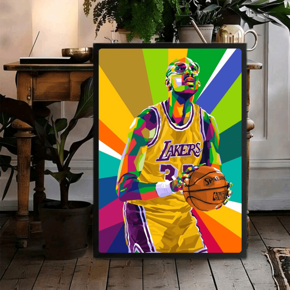 Kareem Abdul-Jabbar - Basket - Vibes DistrictKareem Abdul-Jabbar - Basket poster GoldVibes District