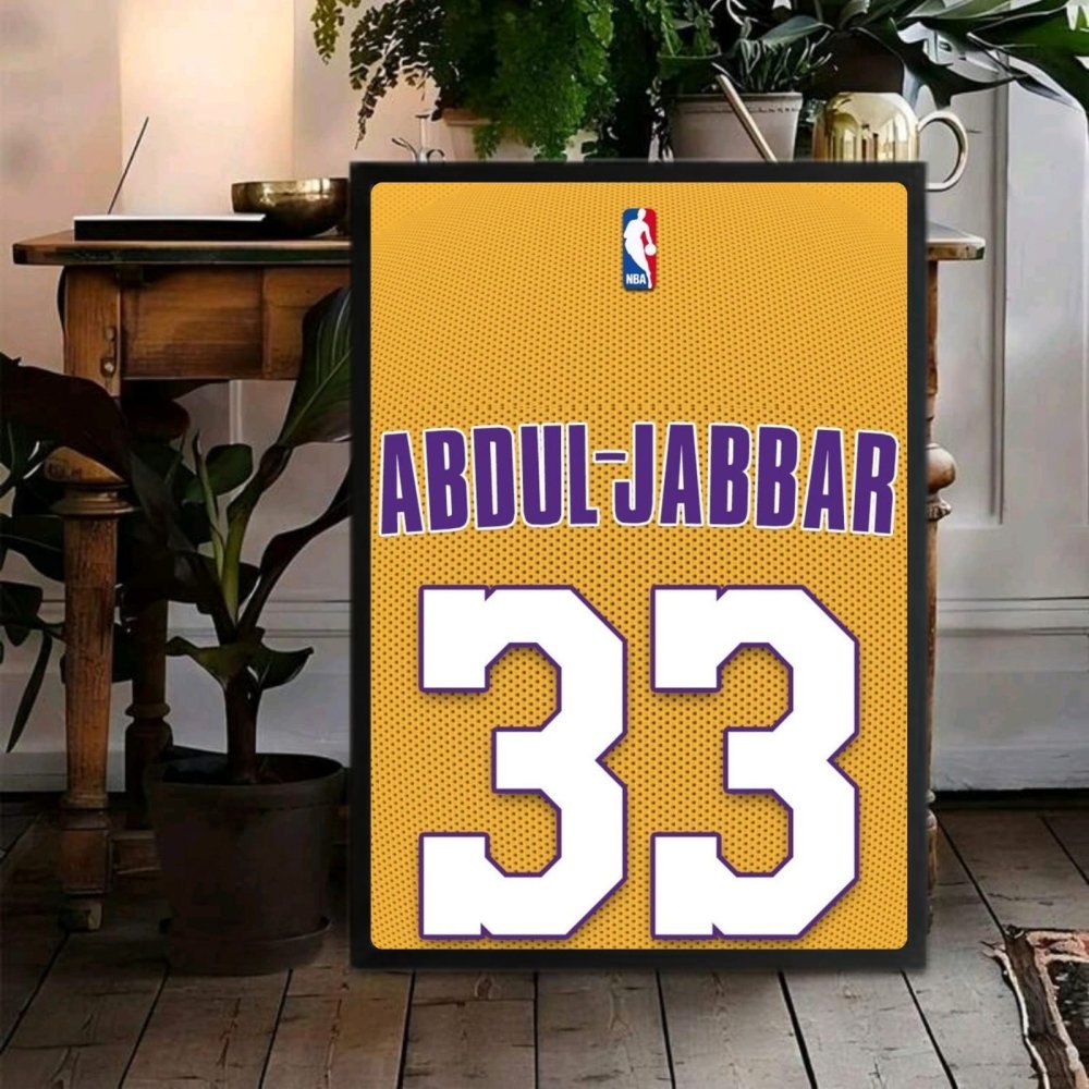 Kareem Abdul-Jabbar - Basket - Vibes DistrictKareem Abdul-Jabbar - Basket poster GoldVibes District