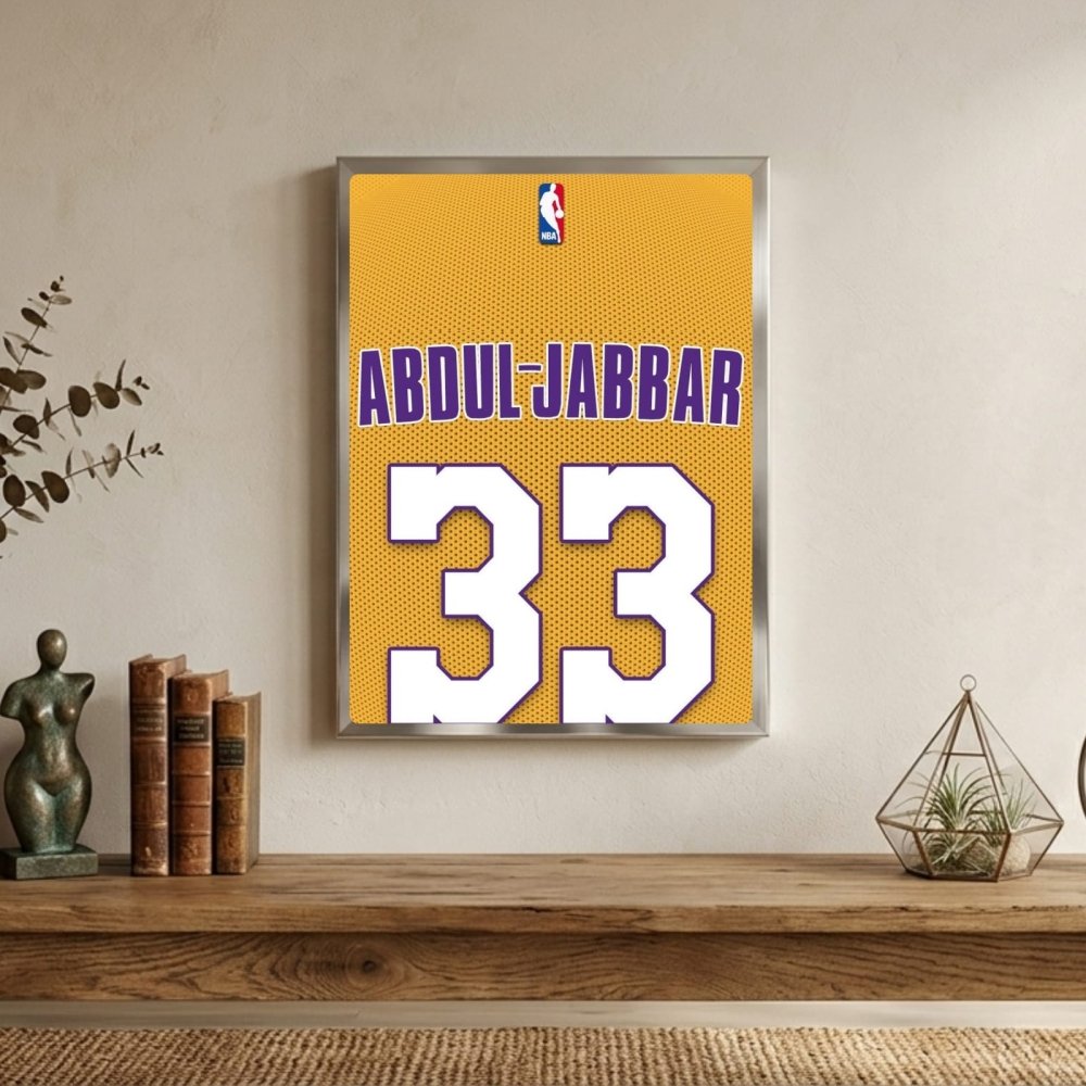 Kareem Abdul-Jabbar - Basket - Vibes DistrictKareem Abdul-Jabbar - Basket poster GoldVibes District