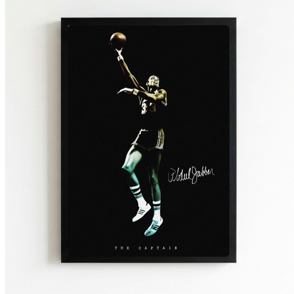 Kareem Abdul-Jabbar - Basket - Vibes DistrictKareem Abdul-Jabbar - Basket poster NeroVibes District