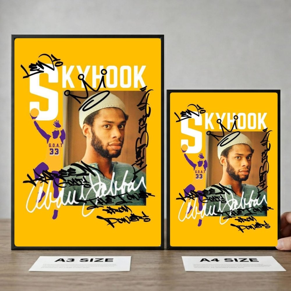 Kareem Abdul-Jabbar - Basket - Vibes DistrictKareem Abdul-Jabbar - Basket poster SilverVibes District