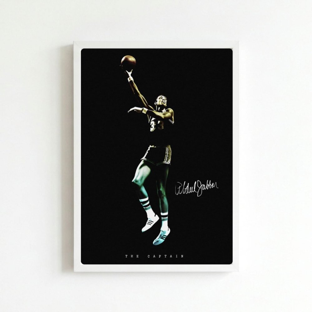 Kareem Abdul-Jabbar - Basket - Vibes DistrictKareem Abdul-Jabbar - Basket poster BiancoVibes District