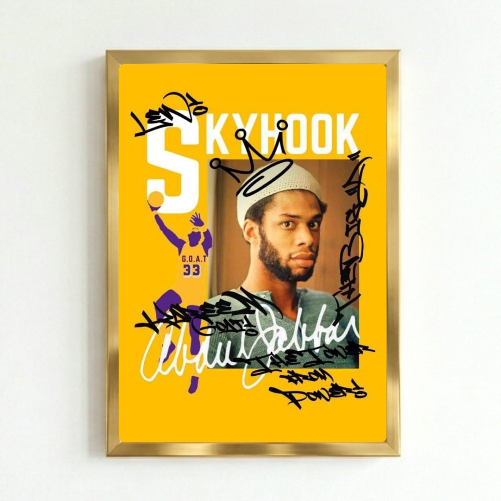 Kareem Abdul-Jabbar - Basket - Vibes DistrictKareem Abdul-Jabbar - Basket poster GoldVibes District