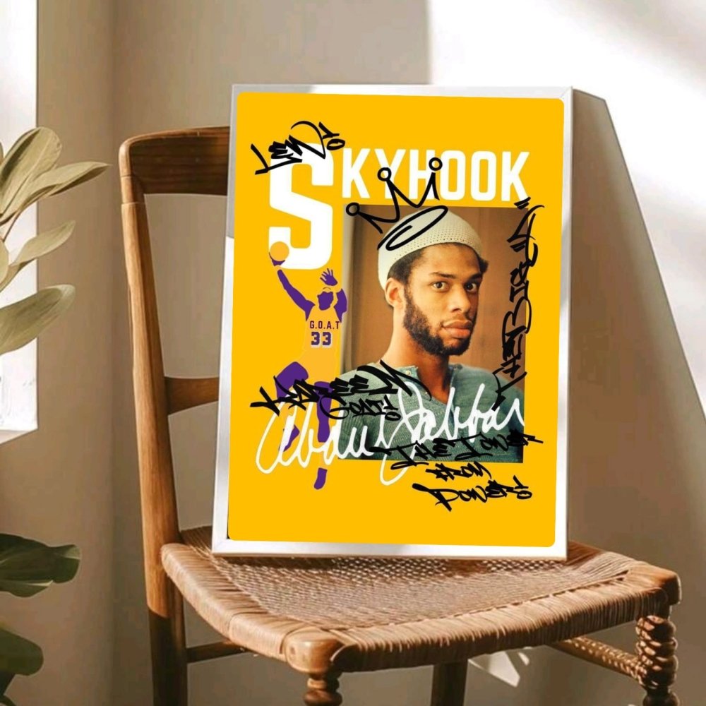 Kareem Abdul-Jabbar - Basket - Vibes DistrictKareem Abdul-Jabbar - Basket poster SilverVibes District