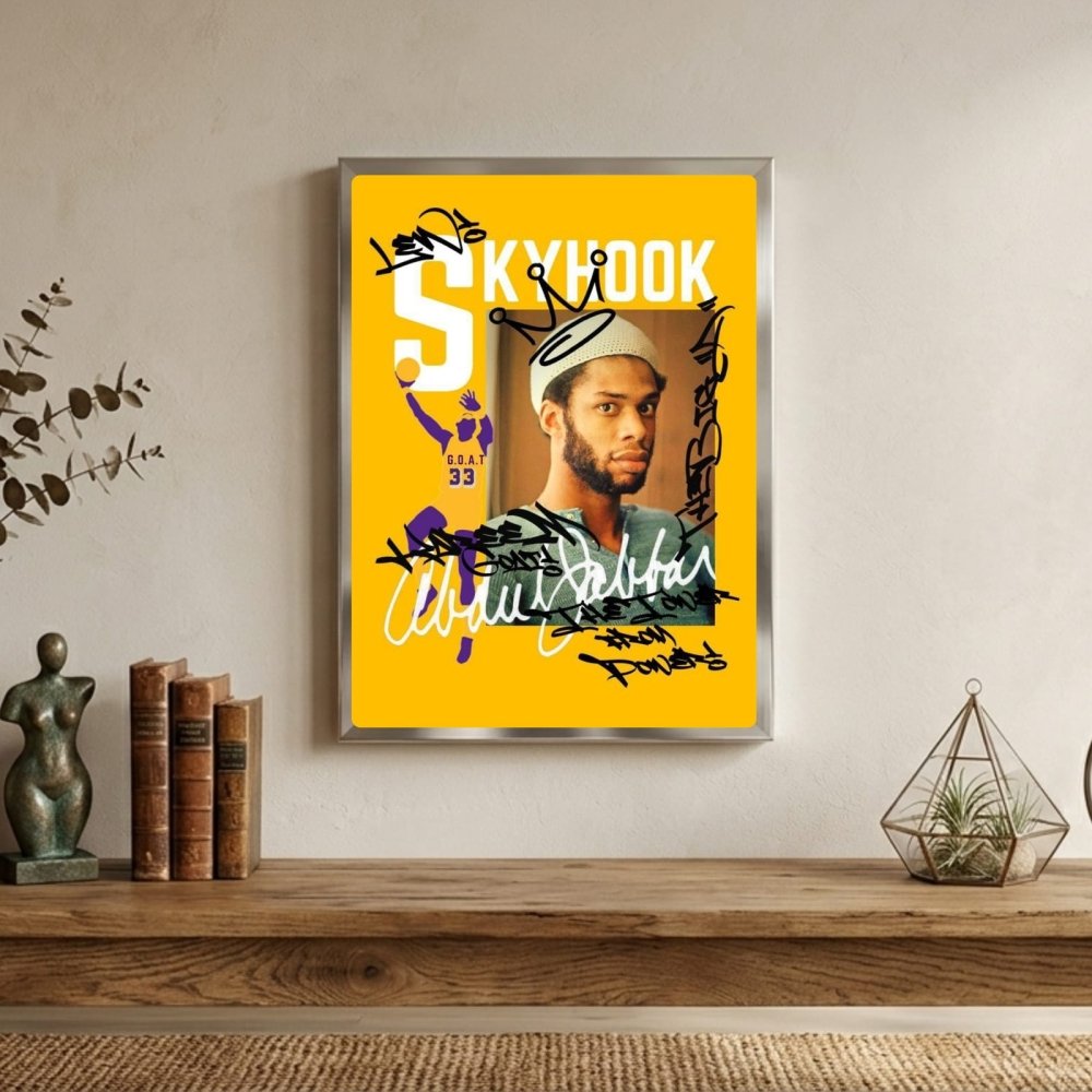 Kareem Abdul-Jabbar - Basket - Vibes DistrictKareem Abdul-Jabbar - Basket poster SilverVibes District