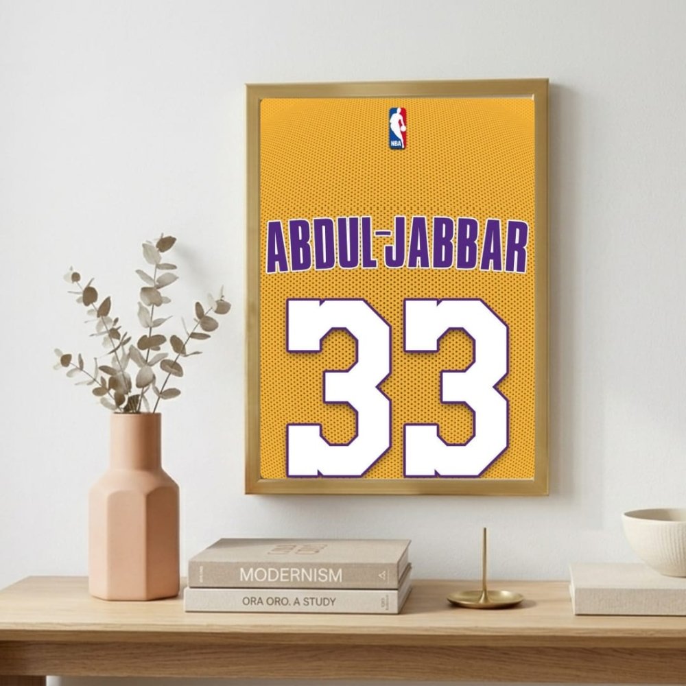 Kareem Abdul-Jabbar - Basket - Vibes DistrictKareem Abdul-Jabbar - Basket poster GoldVibes District
