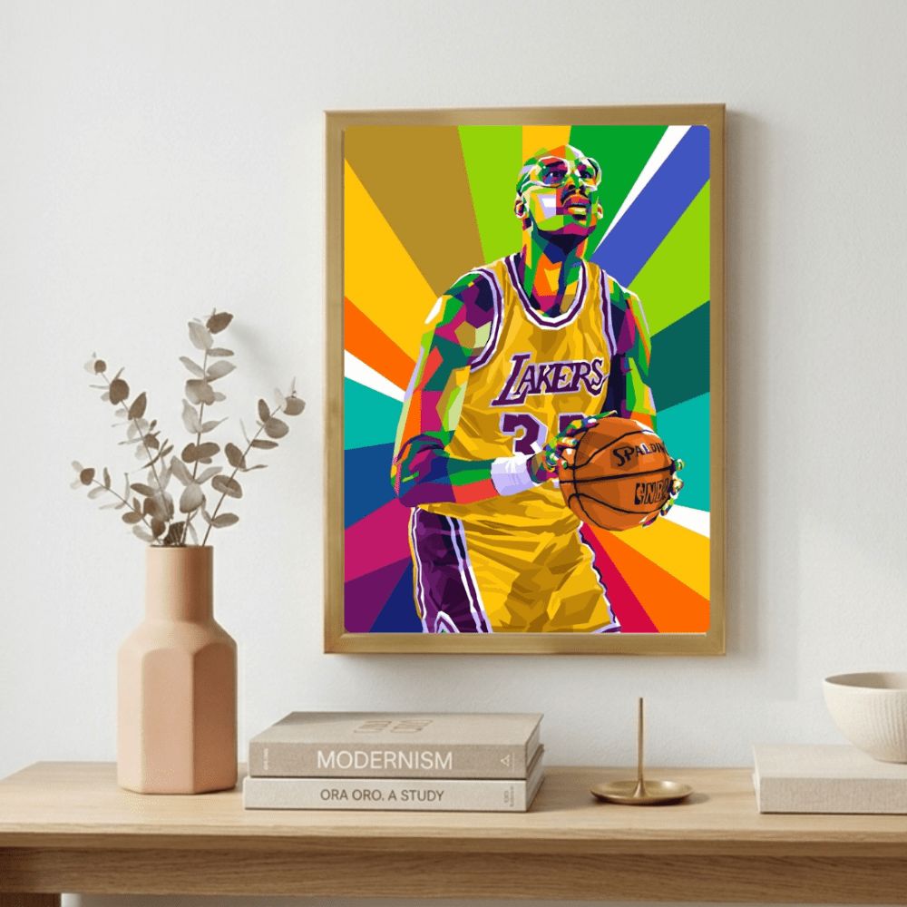 Kareem Abdul-Jabbar - Basket - Vibes DistrictKareem Abdul-Jabbar - Basket poster GoldVibes District