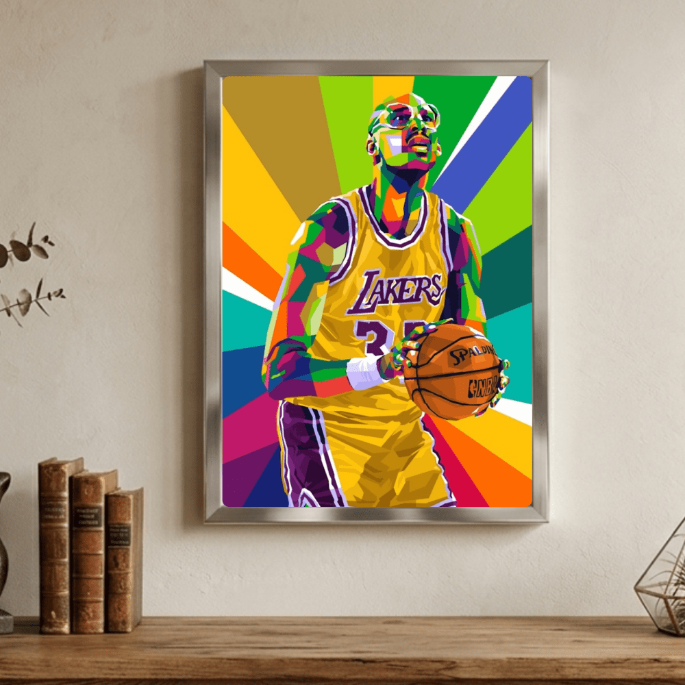 Kareem Abdul-Jabbar - Basket - Vibes DistrictKareem Abdul-Jabbar - Basket poster GoldVibes District