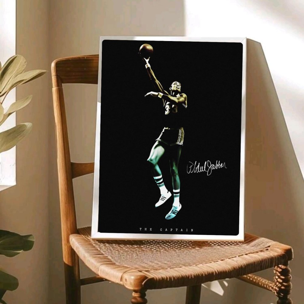Kareem Abdul-Jabbar - Basket - Vibes DistrictKareem Abdul-Jabbar - Basket poster GoldVibes District