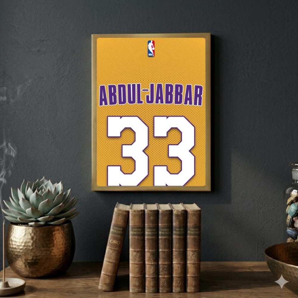 Kareem Abdul-Jabbar - Basket - Vibes DistrictKareem Abdul-Jabbar - Basket poster GoldVibes District