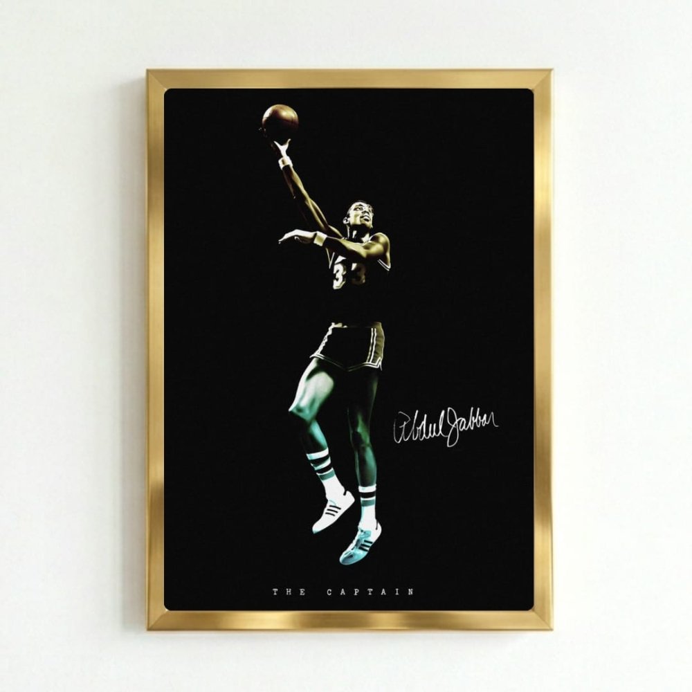 Kareem Abdul-Jabbar - Basket - Vibes DistrictKareem Abdul-Jabbar - Basket poster GoldVibes District