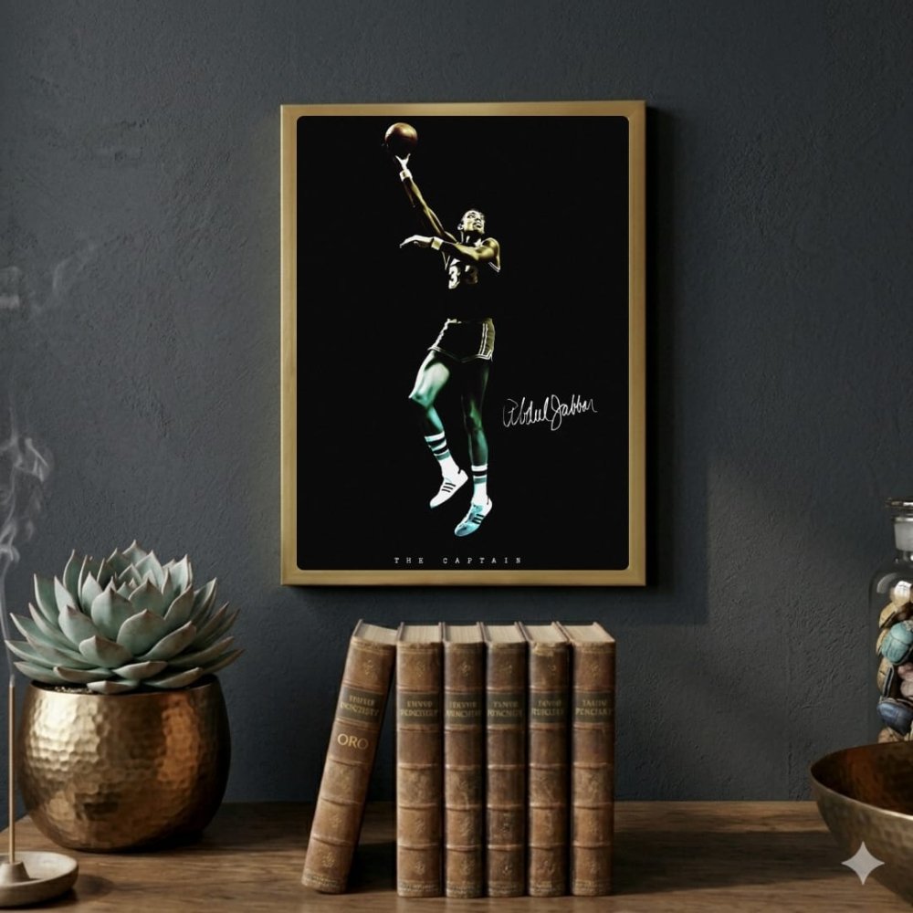 Kareem Abdul-Jabbar - Basket - Vibes DistrictKareem Abdul-Jabbar - Basket poster GoldVibes District