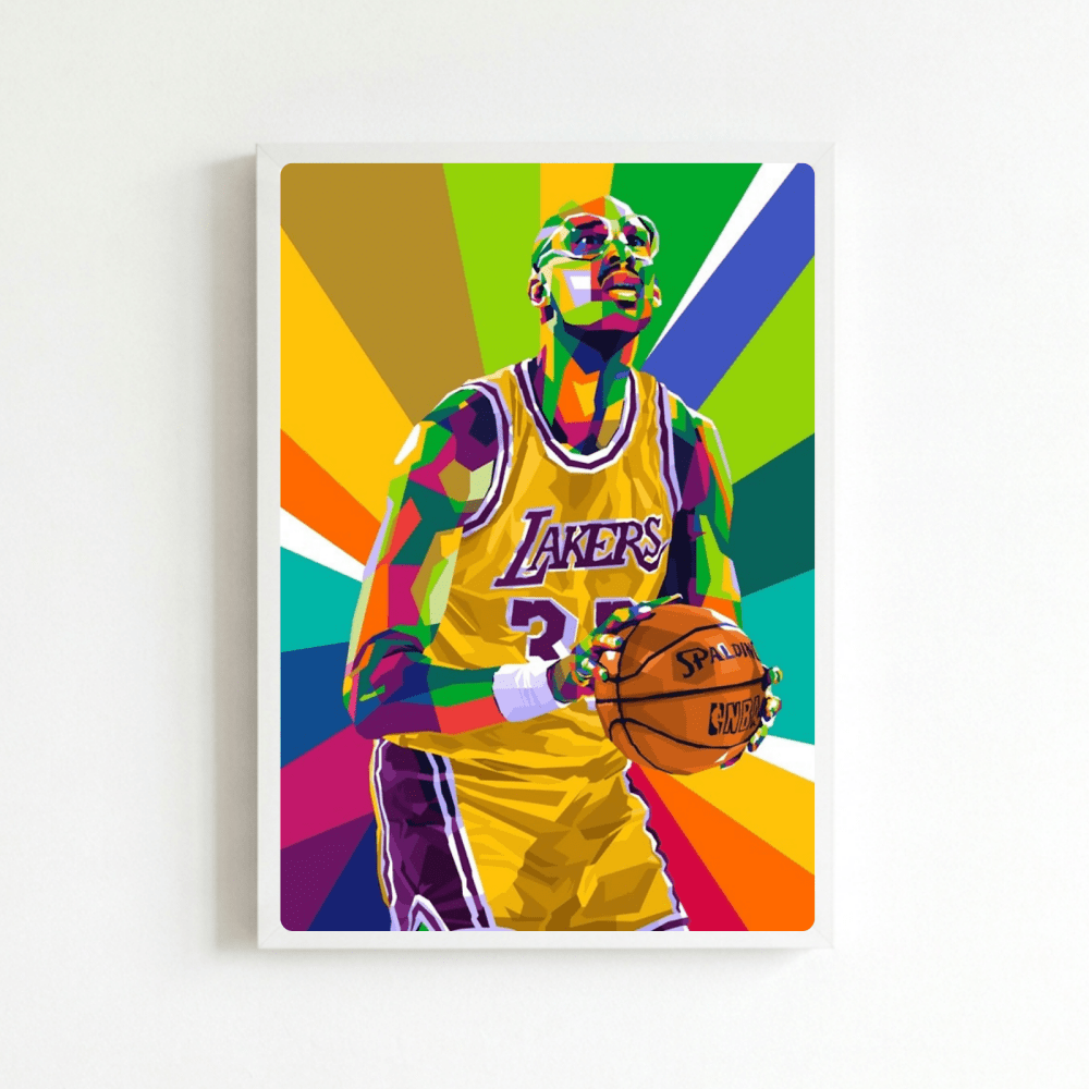 Kareem Abdul-Jabbar - Basket - Vibes DistrictKareem Abdul-Jabbar - Basket poster BiancoVibes District