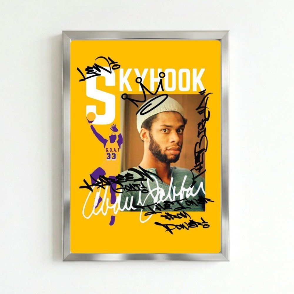 Kareem Abdul-Jabbar - Basket - Vibes DistrictKareem Abdul-Jabbar - Basket poster SilverVibes District