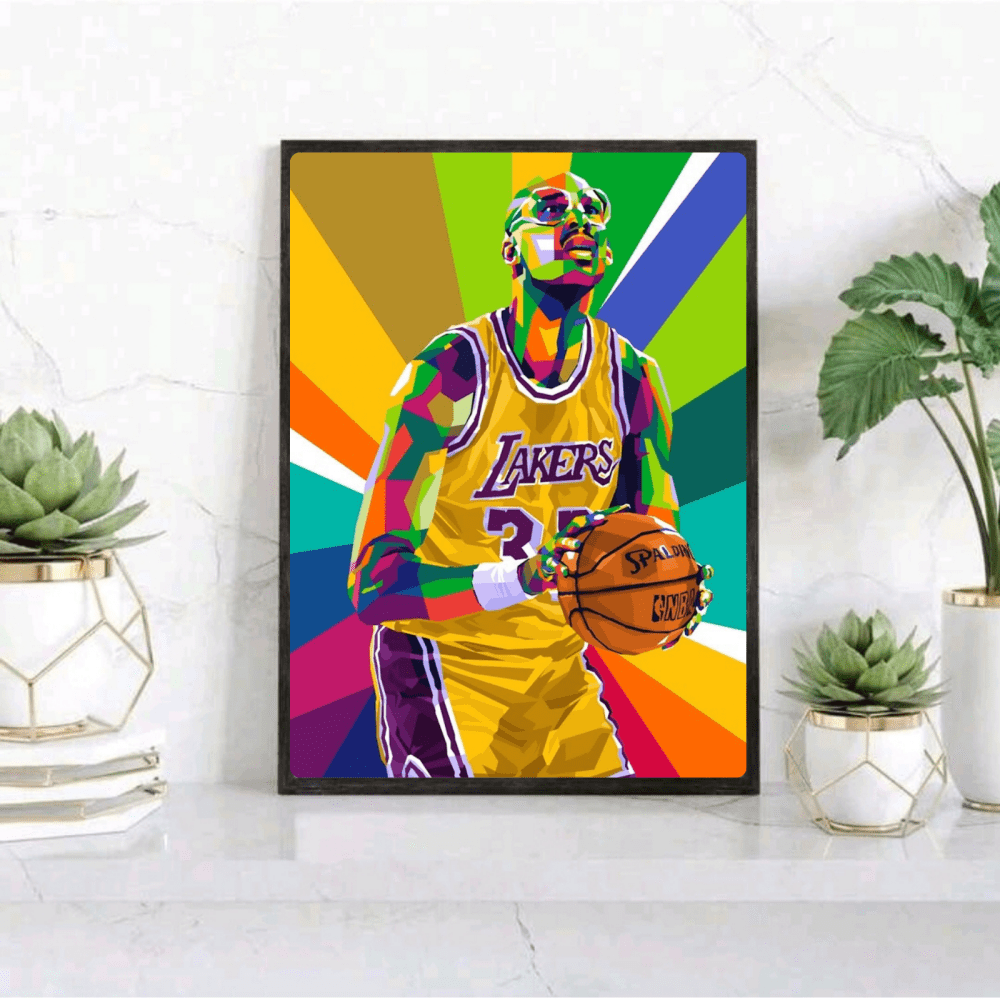 Kareem Abdul-Jabbar - Basket - Vibes DistrictKareem Abdul-Jabbar - Basket poster GoldVibes District