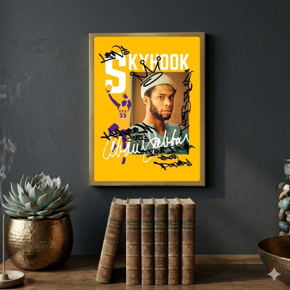 Kareem Abdul-Jabbar - Basket - Vibes DistrictKareem Abdul-Jabbar - Basket poster SilverVibes District