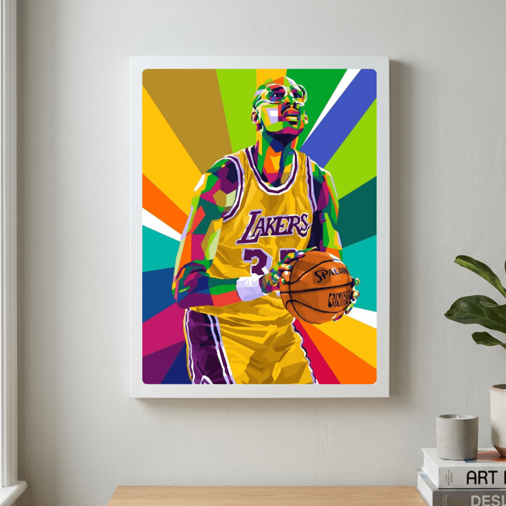Kareem Abdul-Jabbar - Basket - Vibes DistrictKareem Abdul-Jabbar - Basket poster GoldVibes District