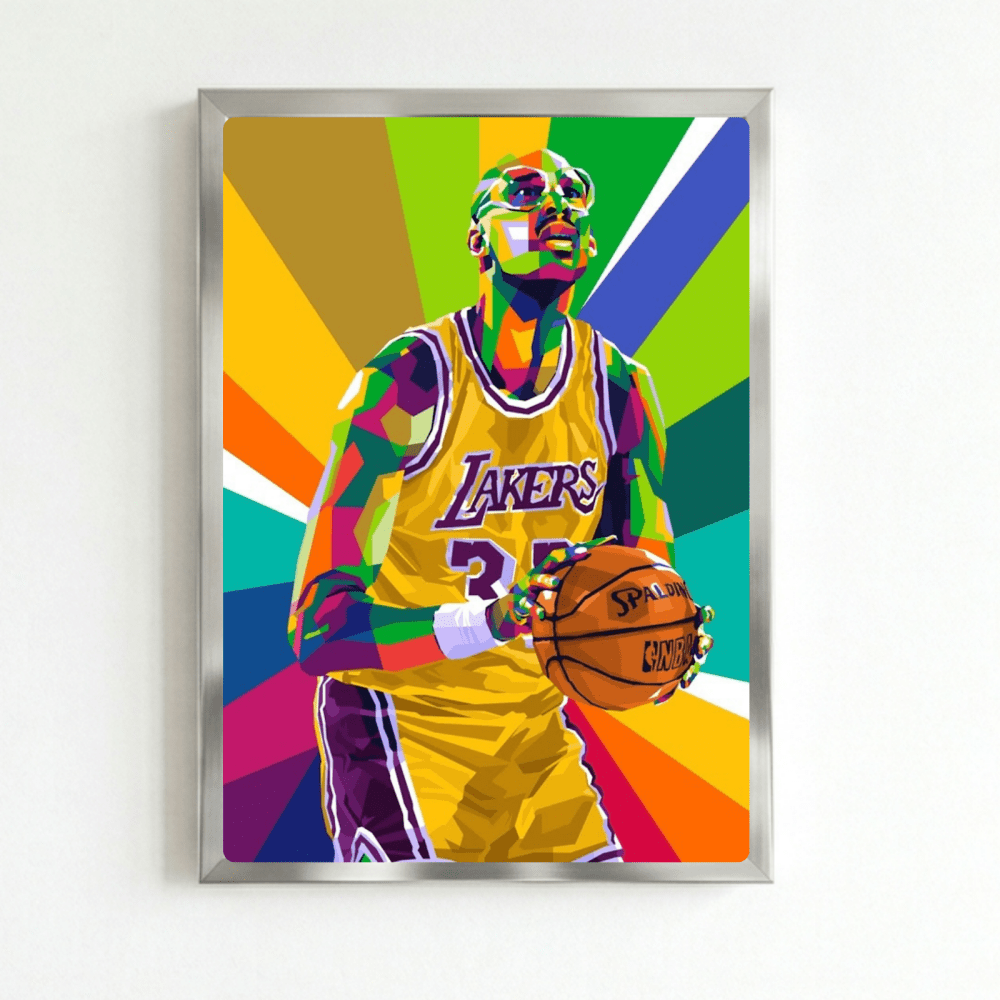 Kareem Abdul-Jabbar - Basket - Vibes DistrictKareem Abdul-Jabbar - Basket poster SilverVibes District