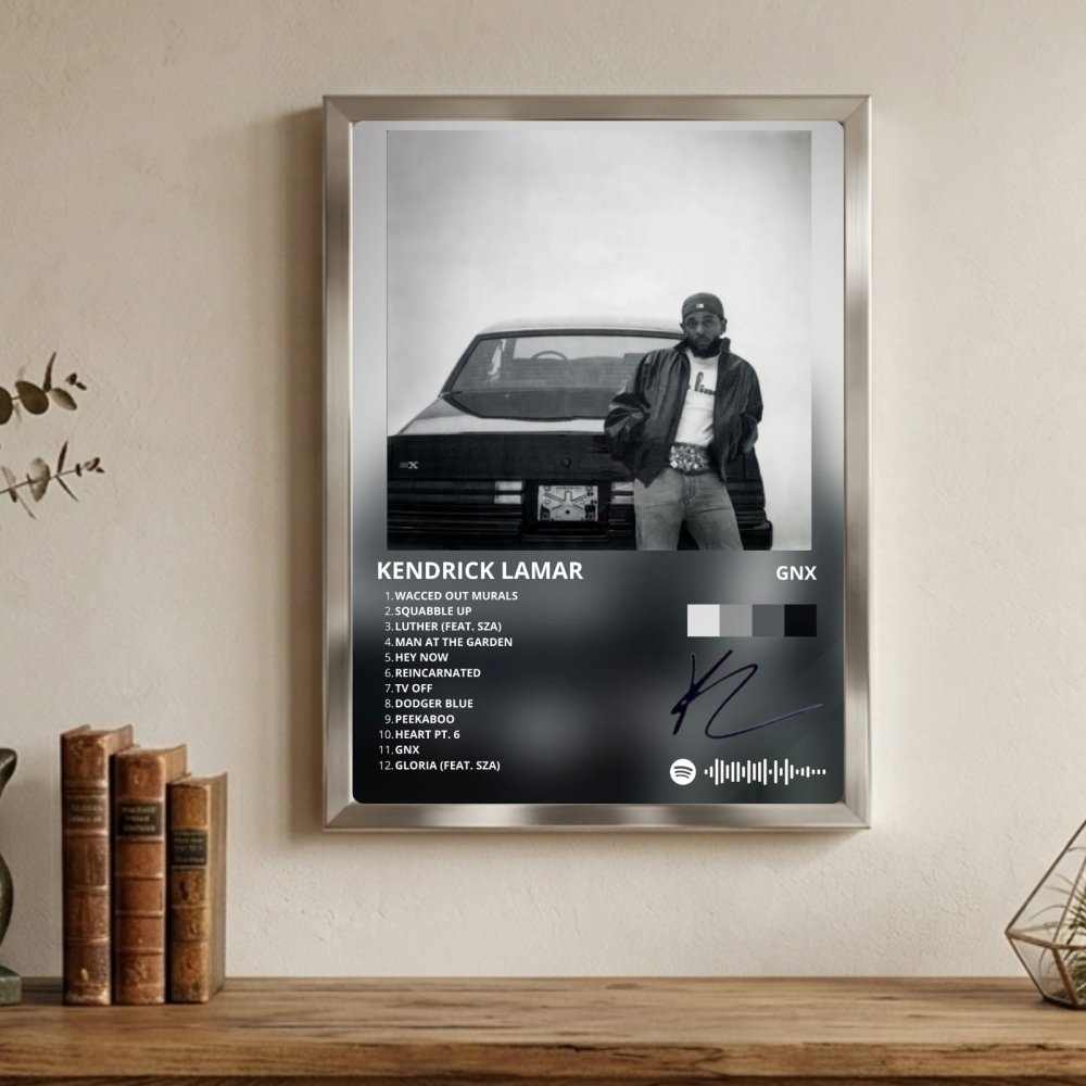 Kendrick Lamar - GNX Poster with Frame - Vibes DistrictKendrick Lamar - GNX Poster with Frame BiancoVibes District