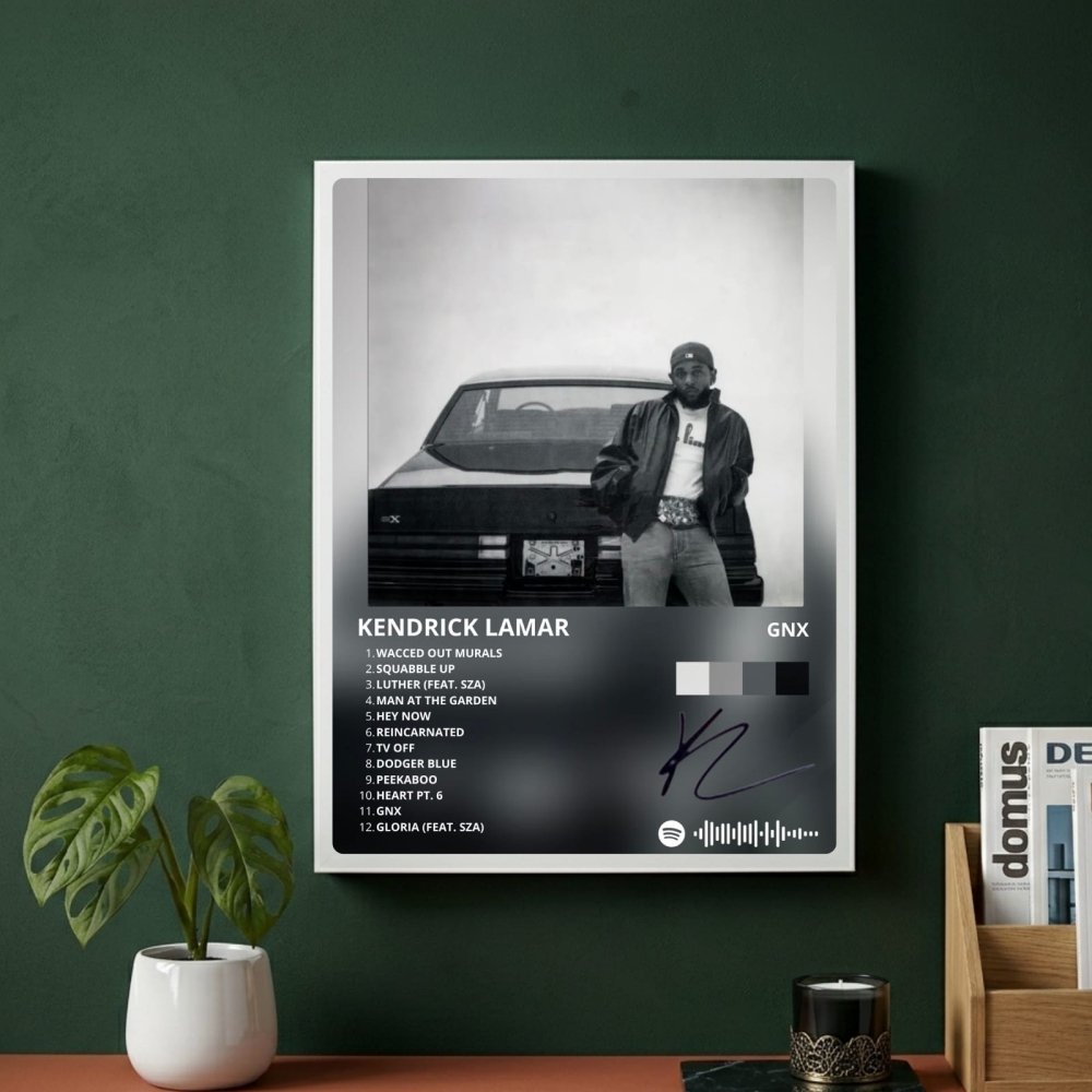 Kendrick Lamar - GNX Poster with Frame - Vibes DistrictKendrick Lamar - GNX Poster with Frame BiancoVibes District