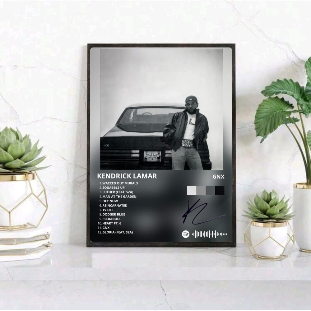 Kendrick Lamar - GNX Poster with Frame - Vibes DistrictKendrick Lamar - GNX Poster with Frame BiancoVibes District