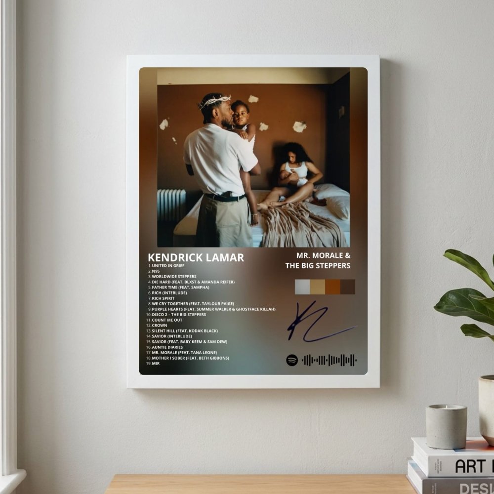 Kendrick Lamar - Mr. Morale & The Big Steppers Poster with Frame - Vibes DistrictKendrick Lamar - Mr. Morale & The Big Steppers Poster with Frame GoldVibes District
