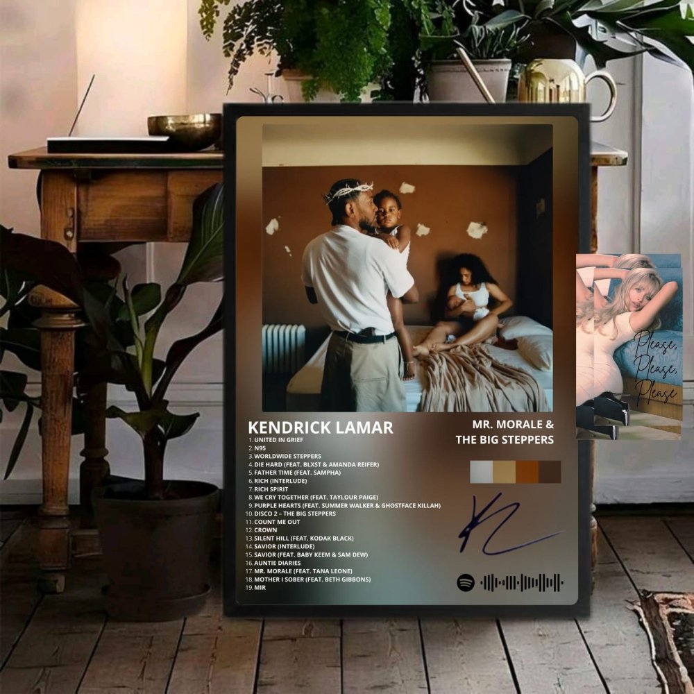 Kendrick Lamar - Mr. Morale & The Big Steppers Poster with Frame - Vibes DistrictKendrick Lamar - Mr. Morale & The Big Steppers Poster with Frame GoldVibes District